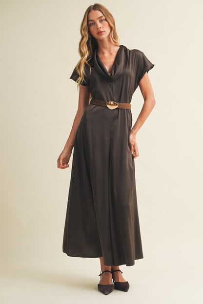 Satin Serenity Maxi Dress
