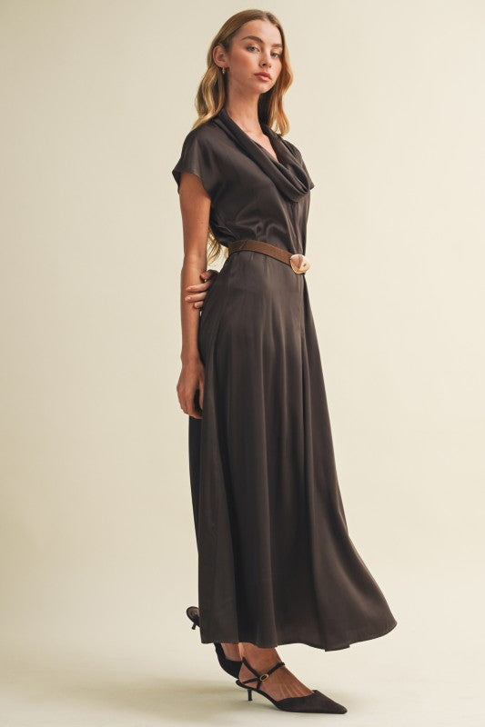 Satin Serenity Maxi Dress