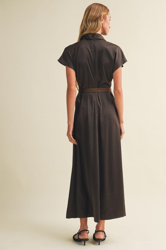 Satin Serenity Maxi Dress