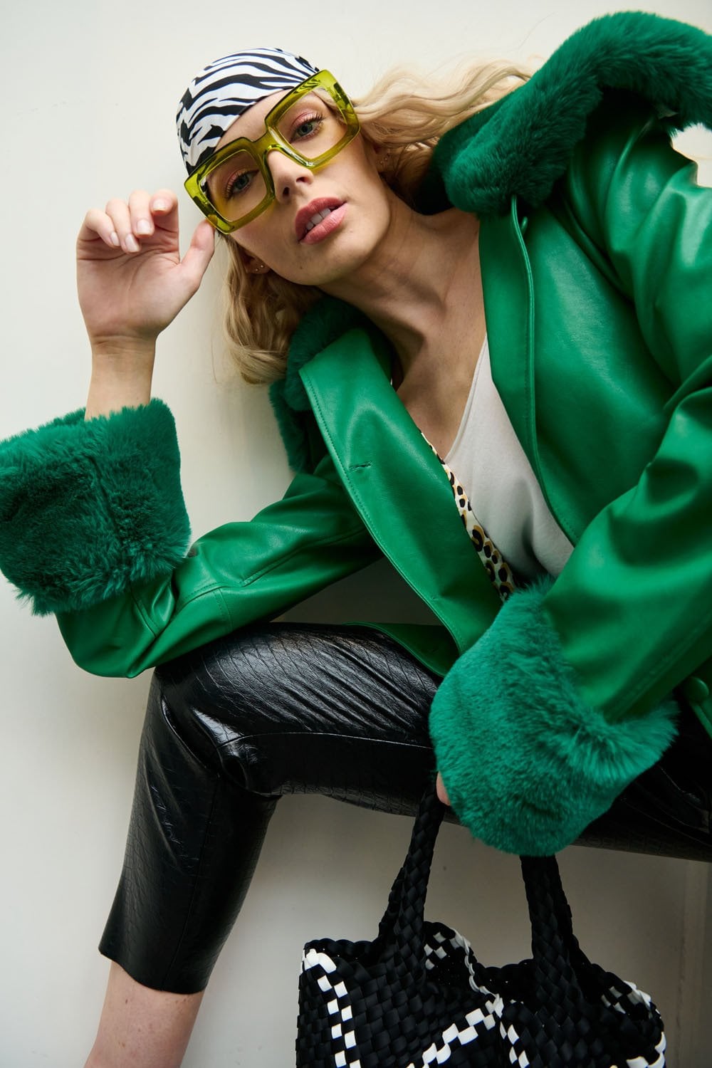 Holly Luxe Faux Fur Trim Jacket