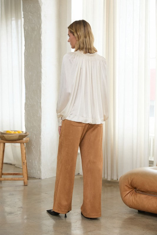 Classic Charm Lace Blouse Top