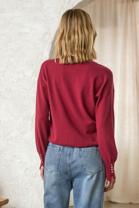 Timeless V-Neck Sweater Top