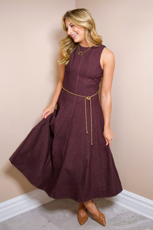 Mocha Moment Midi Dress