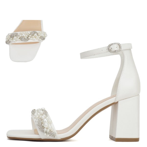 Royal Pearl Block Heel