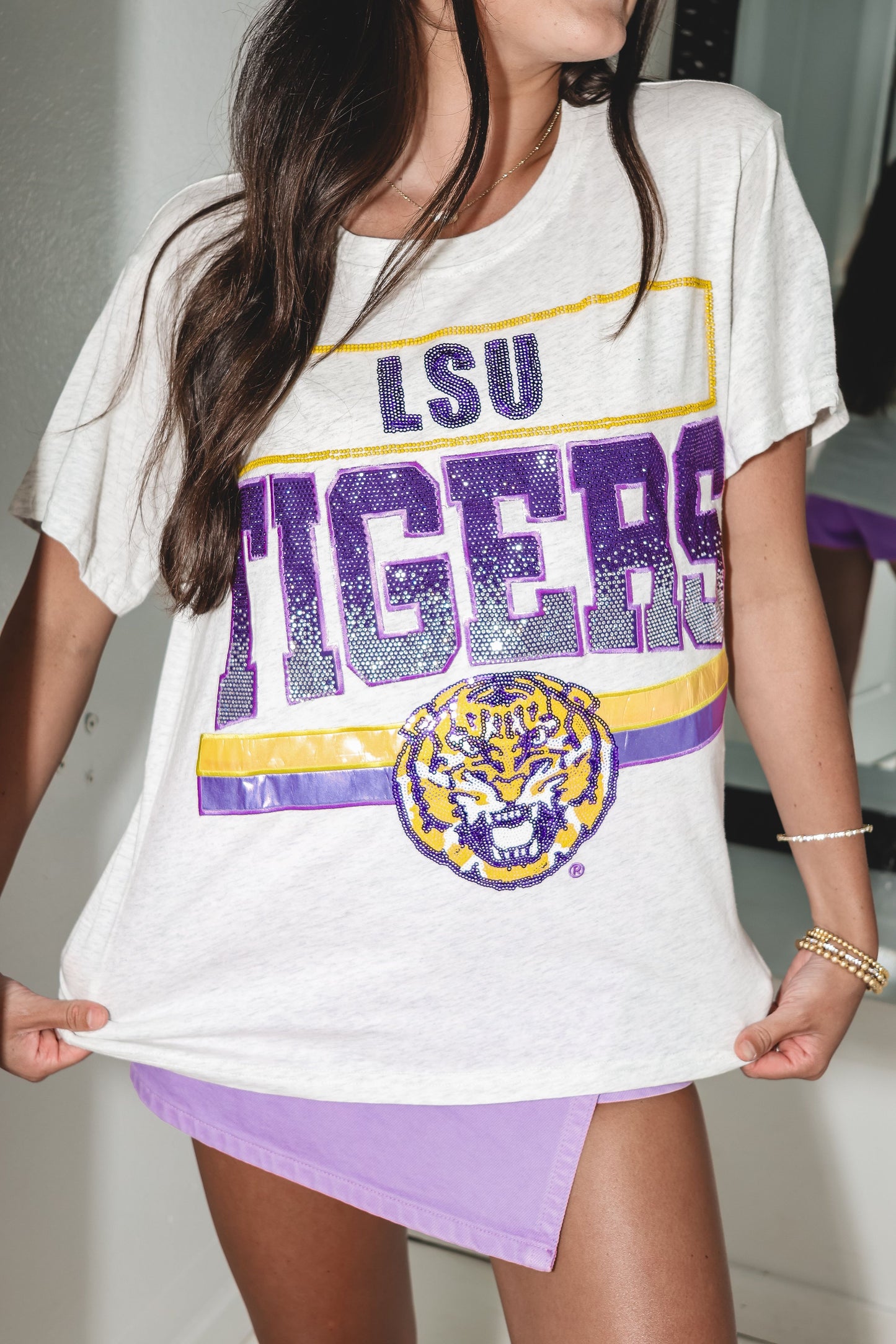 Queen of Sparkles LSU Tigers Vintage Tee