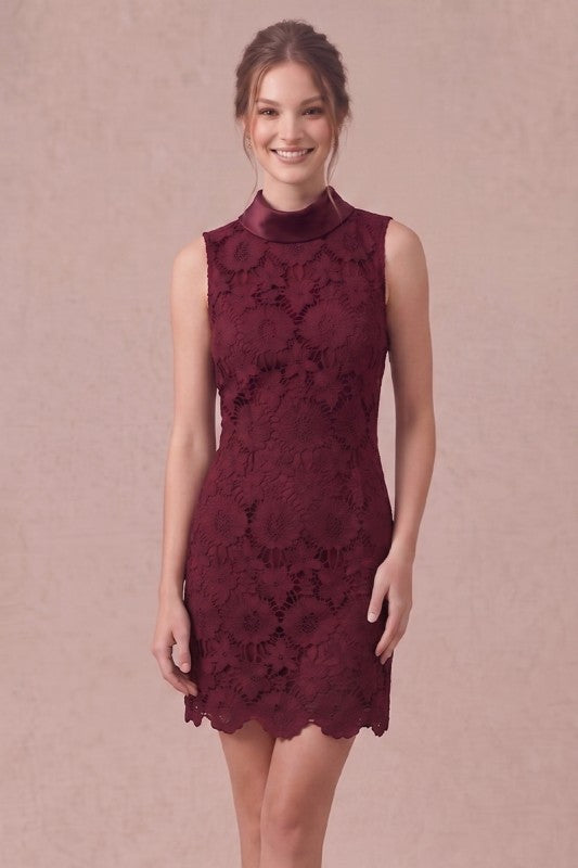 Juliette Floral Lace Mini Dress