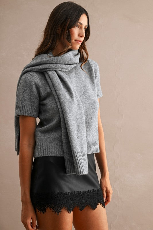 Elise Knit Sweater & Scarf Set