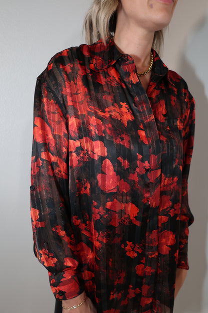 Elan Scarlet Night Blouse