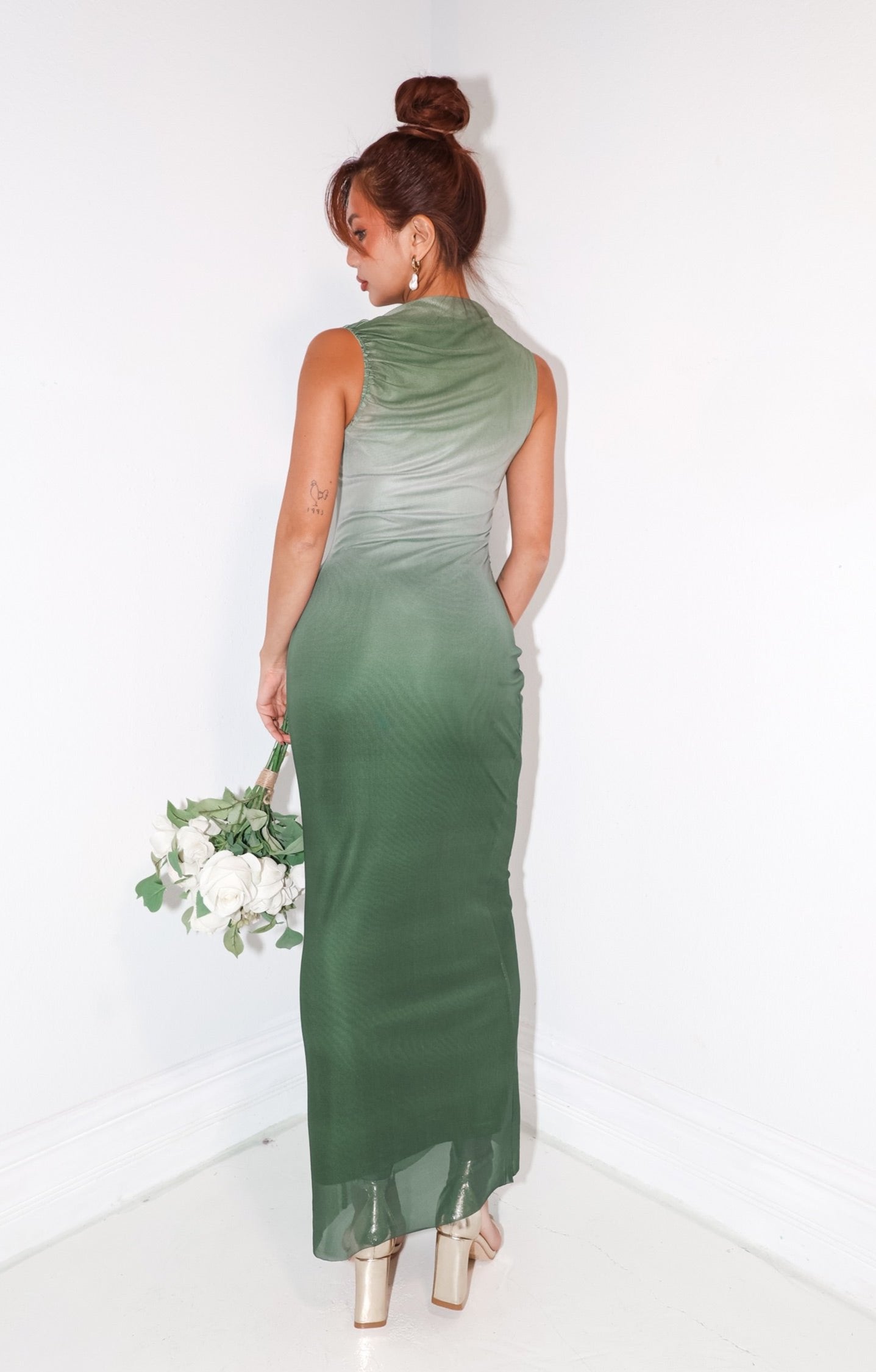 Forest Cascade Maxi Dress