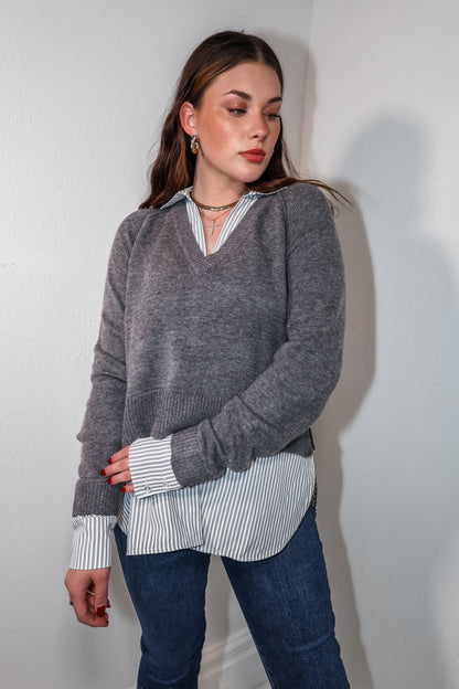 Elan Prep in Layers Sweater Top