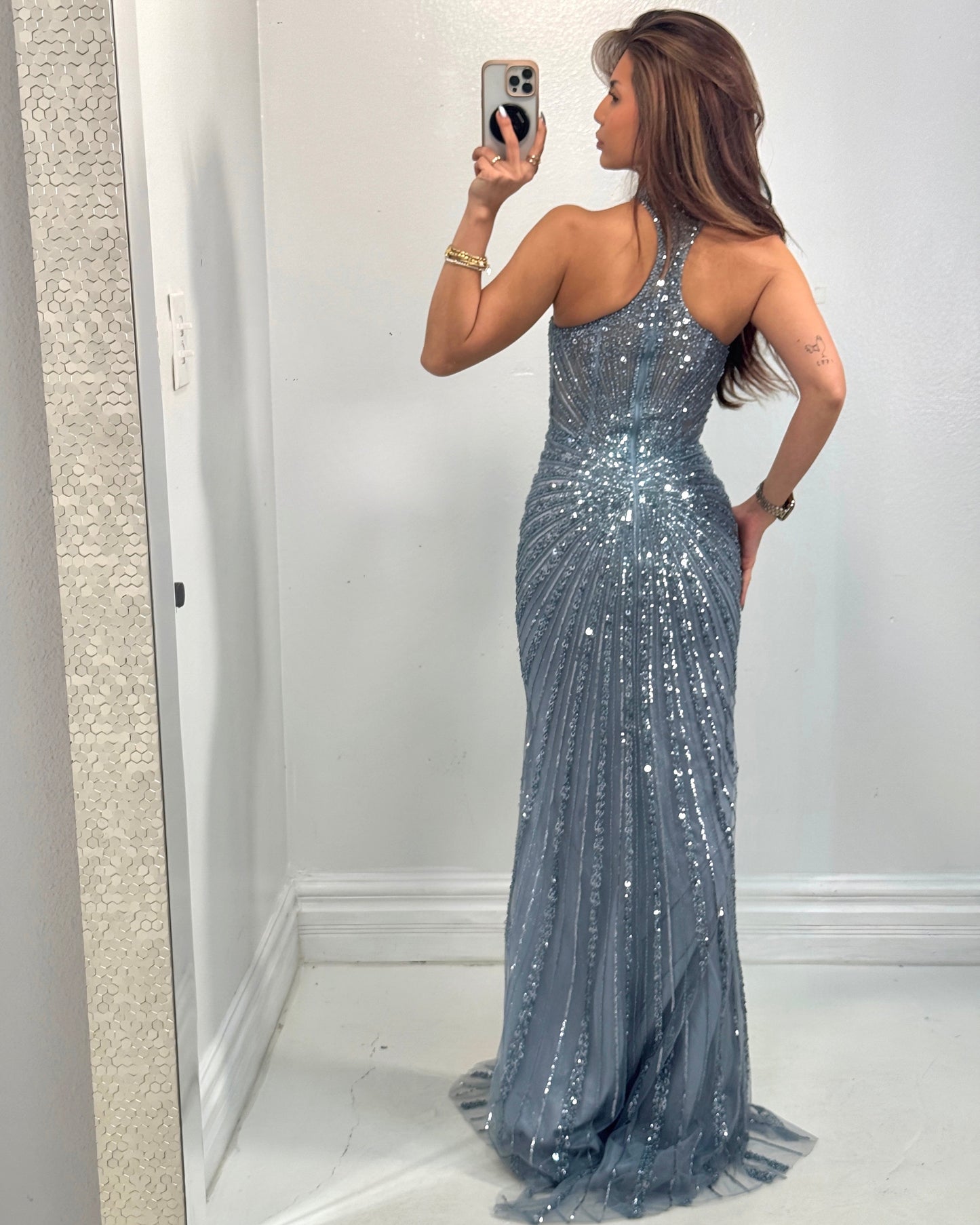 Celestial Siren Halter Gown