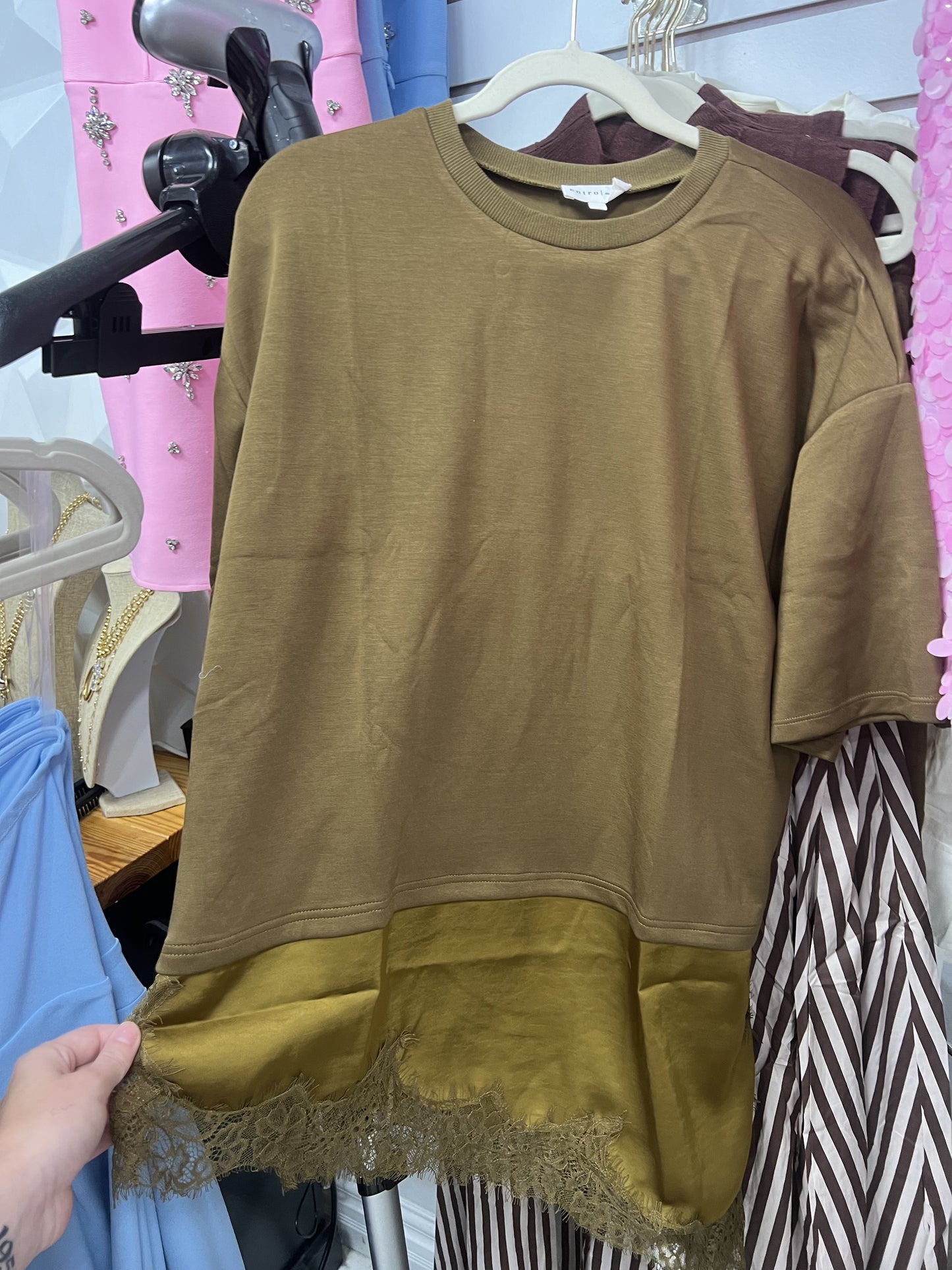 Olive & Lace Tee
