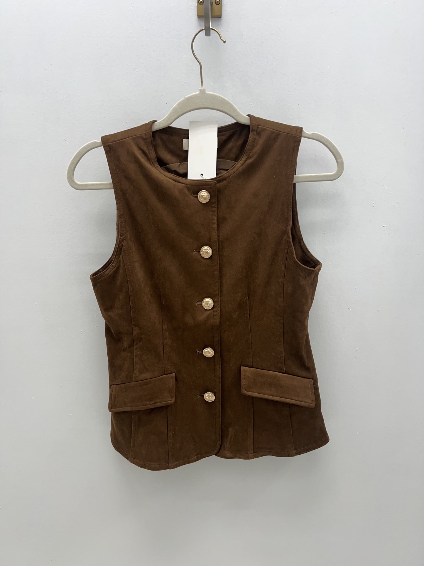 Cocoa & Gold Vest Top