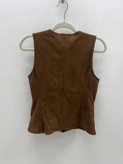 Cocoa & Gold Vest Top