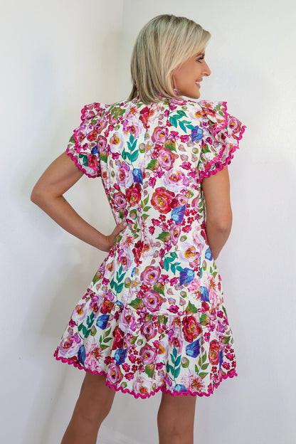 Forever Lover Floral Ruffle Dress