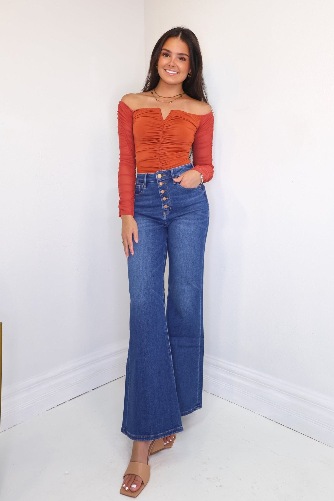 Dear John Fiona High Rise Wide Leg Jean