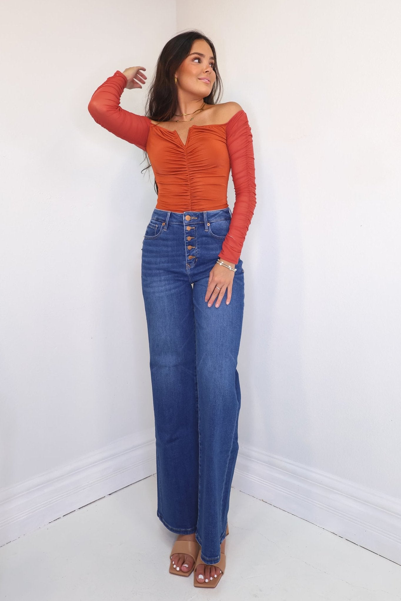 Dear John Fiona High Rise Wide Leg Jean