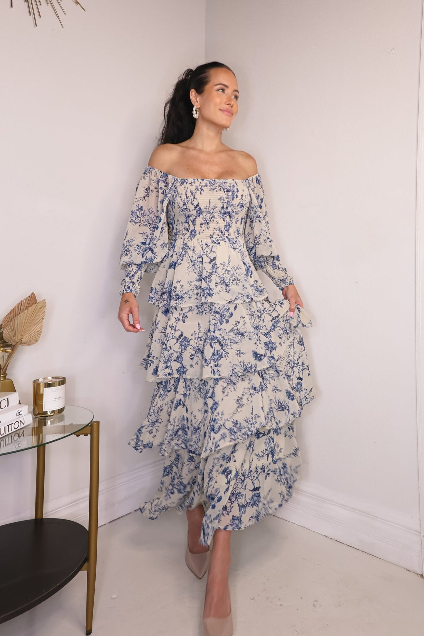 Sienna Toile Maxi Dress