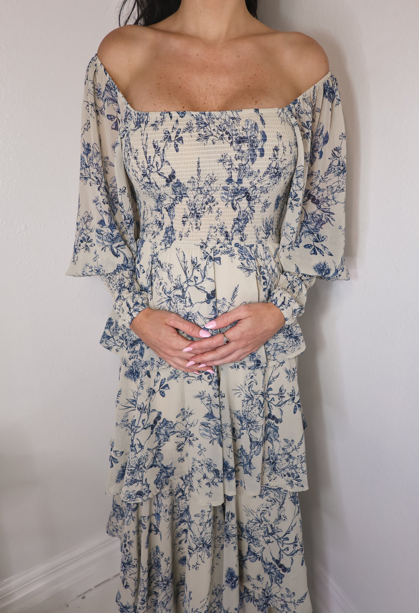 Sienna Toile Maxi Dress