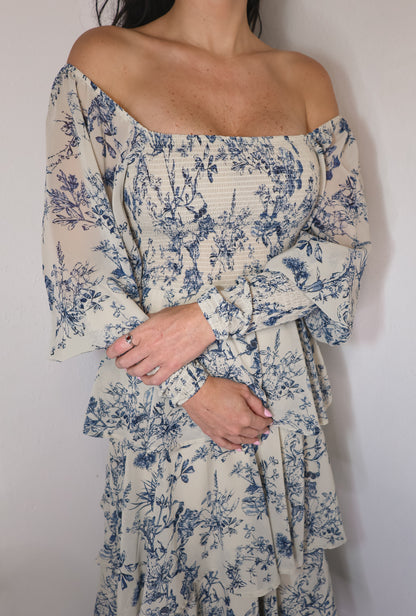 Sienna Toile Maxi Dress