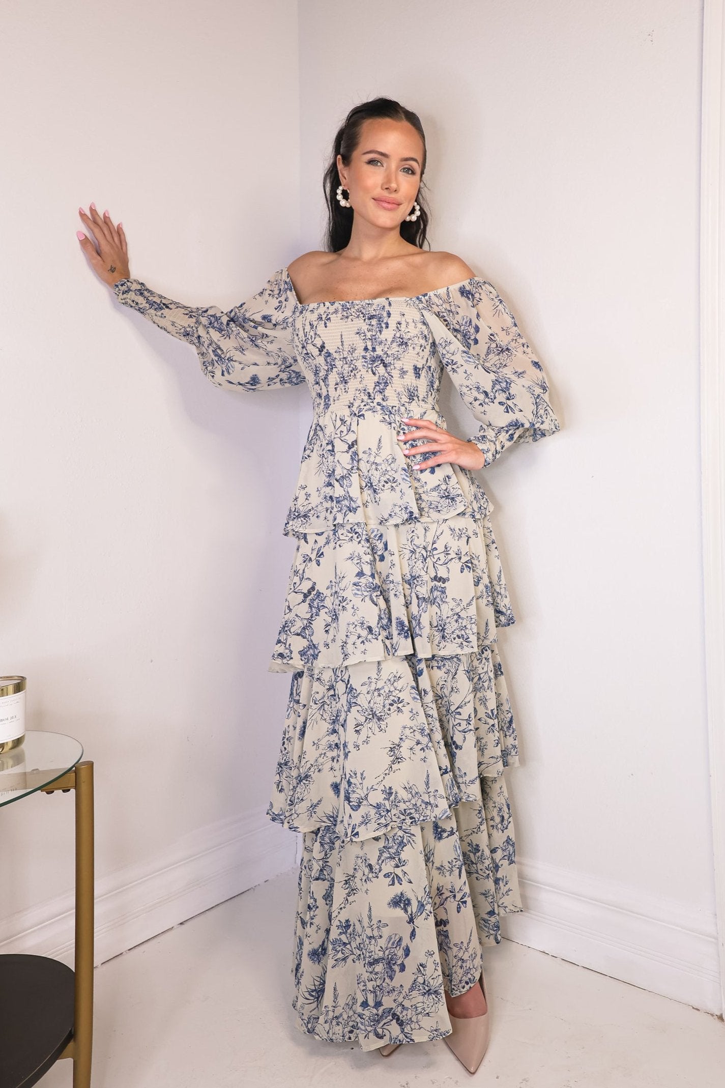 Sienna Toile Maxi Dress