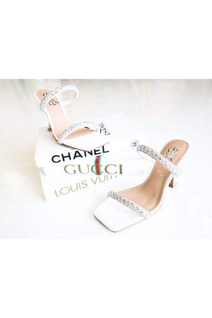 Bianca Rhinestone Slide Heels