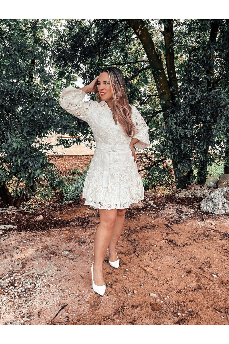 In Lace & In Love Button Down Dress-Dresses-KCoutureBoutique, women's boutique in Bossier City, Louisiana