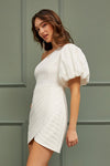 It's A Yes White Mini Dress-Dresses-KCoutureBoutique, women's boutique in Bossier City, Louisiana