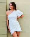 It's A Yes White Mini Dress-Dresses-KCoutureBoutique, women's boutique in Bossier City, Louisiana