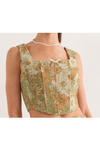 Jaw-Dropping Jacquard Floral Corset Top-Tops-KCoutureBoutique, women's boutique in Bossier City, Louisiana