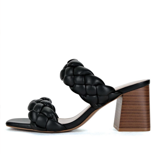 Keep It Classy Black Braided Heel-Shoes-KCoutureBoutique, women's boutique in Bossier City, Louisiana