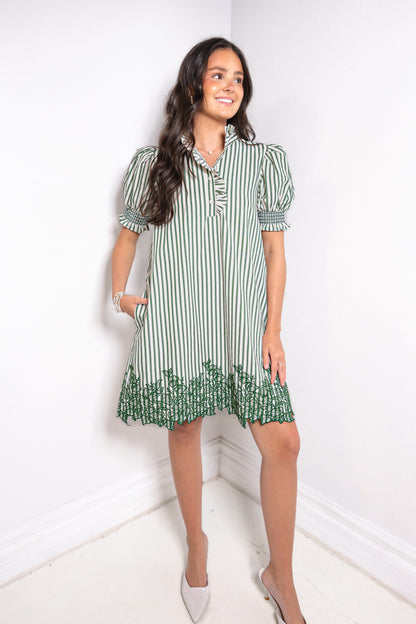 Laced in Thyme Dress