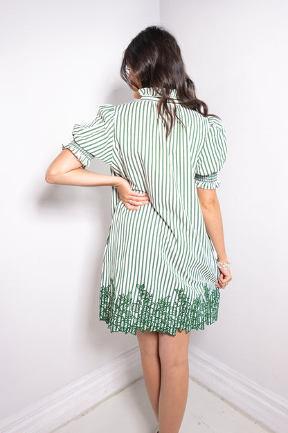 Laced in Thyme Dress