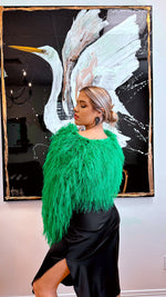 Lana Faux Fur Collared Jacket-Outerwear-KCoutureBoutique, women's boutique in Bossier City, Louisiana