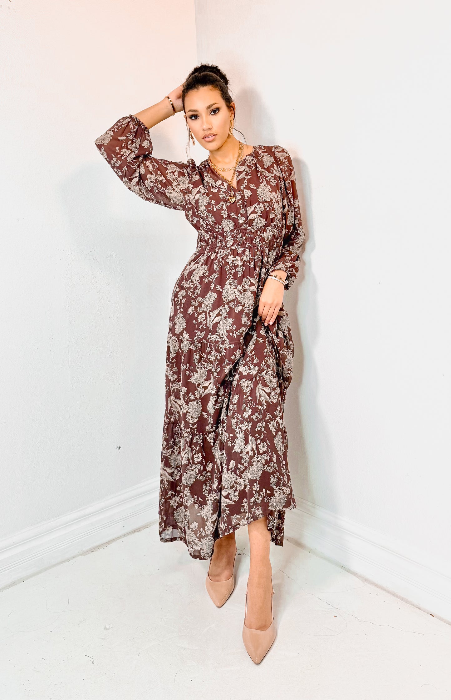 Letters To Autumn Tiered Maxi Dress