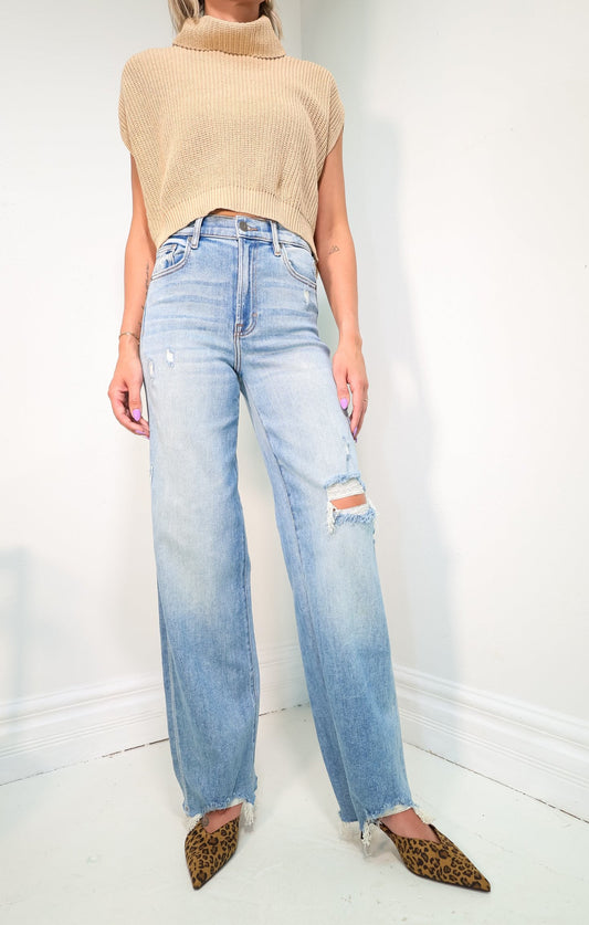 Hidden High Waisted Logan Dad Jeans