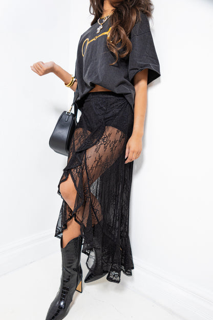 Lover's Lace Maxi Skirt
