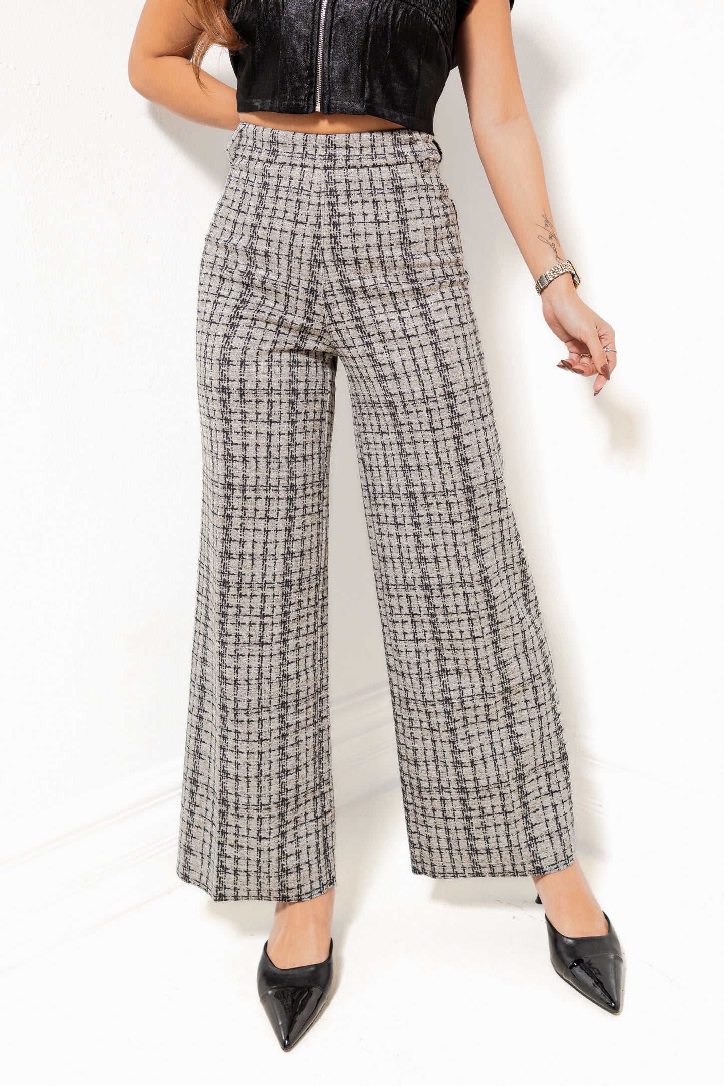 Lysse Erin Neoprene Lush Tweed Pants