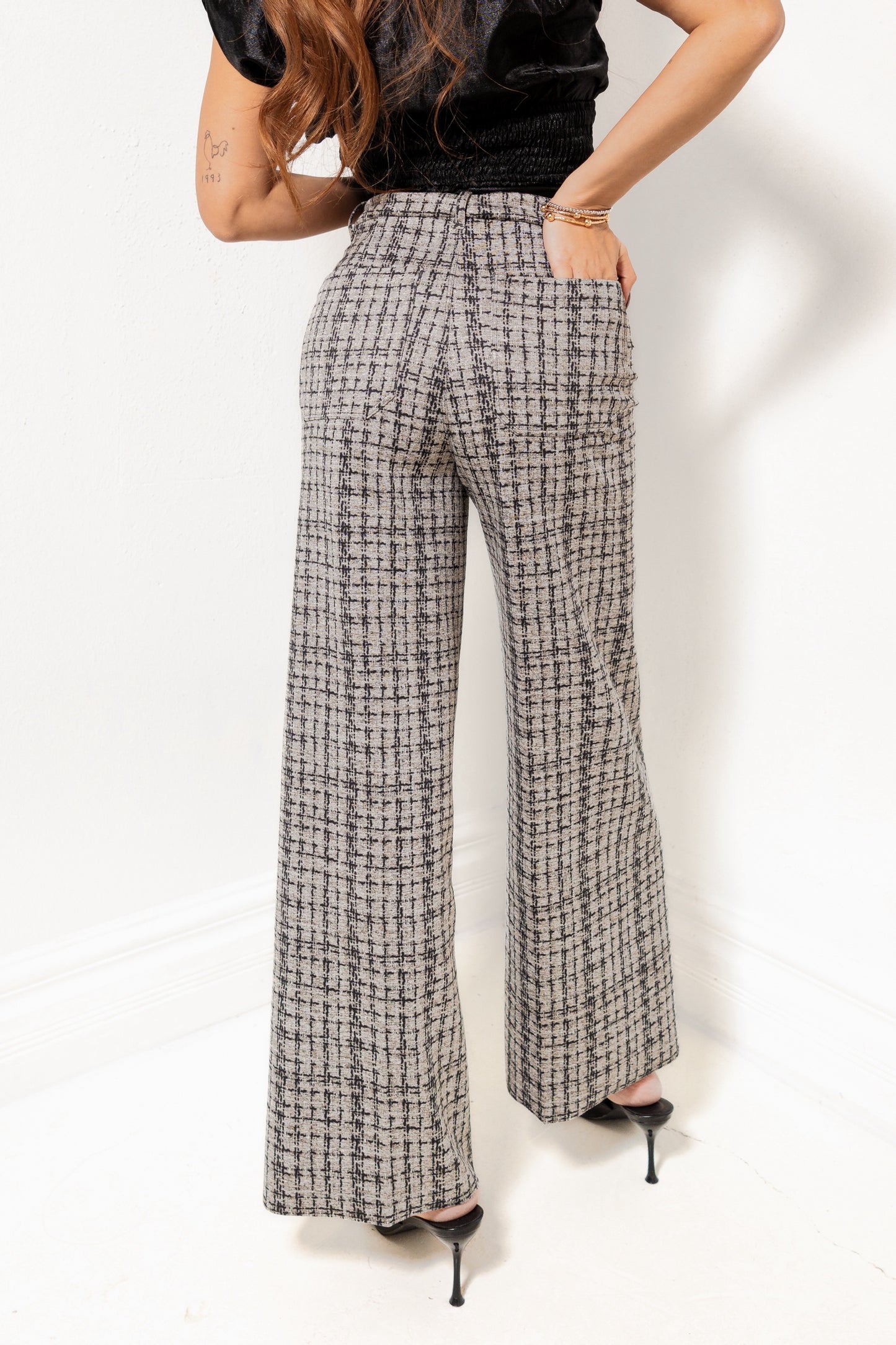 Lysse Erin Neoprene Lush Tweed Pants