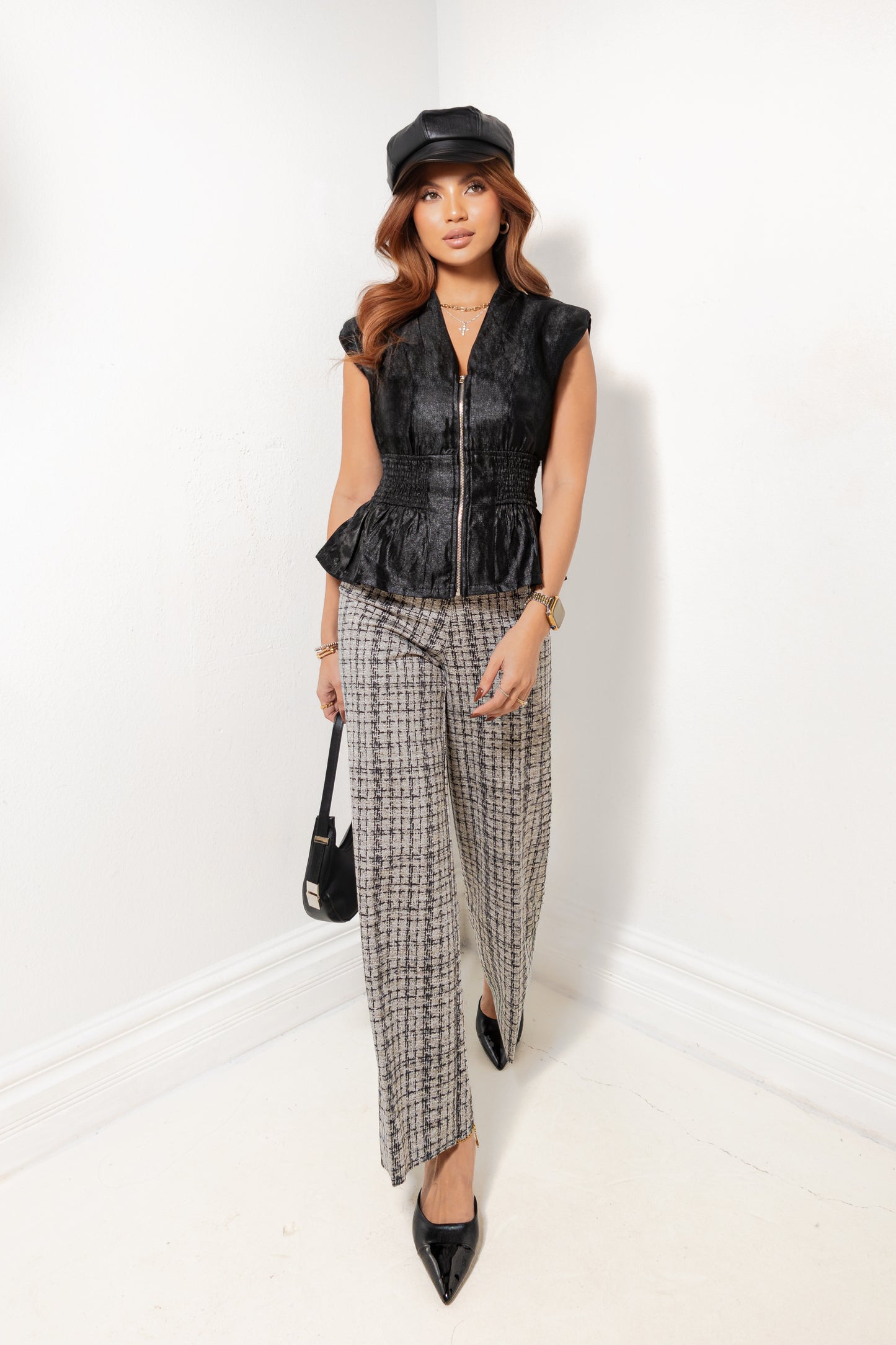 Lysse Erin Neoprene Lush Tweed Pants