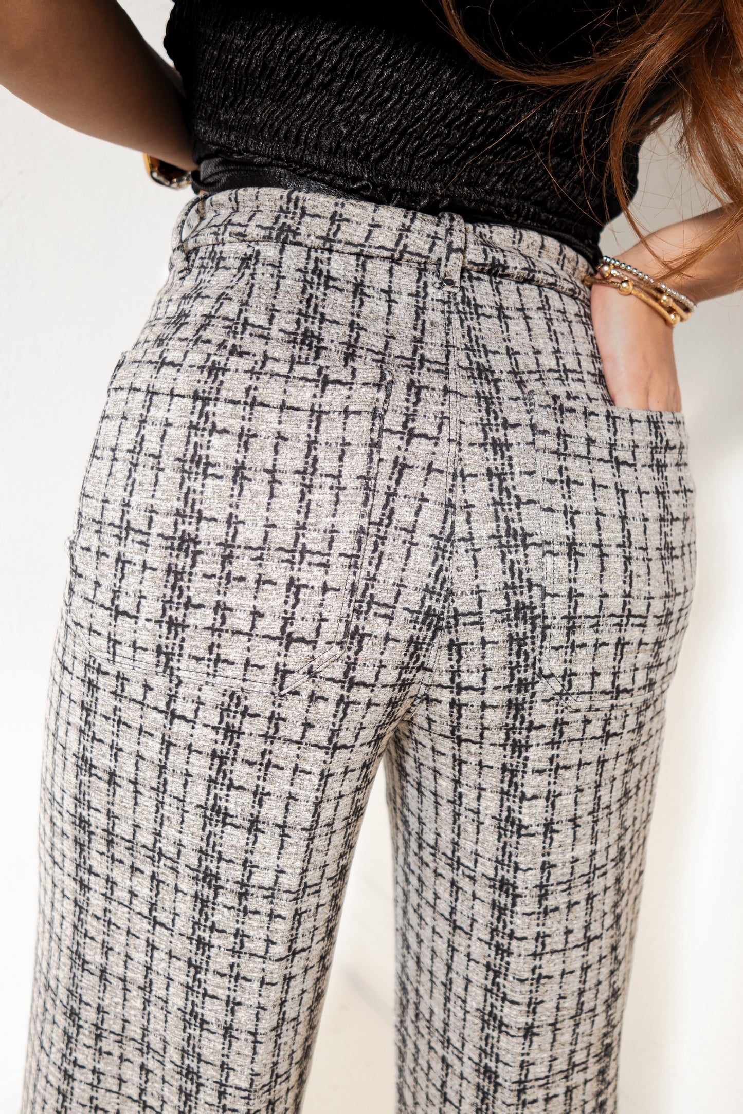 Lysse Erin Neoprene Lush Tweed Pants