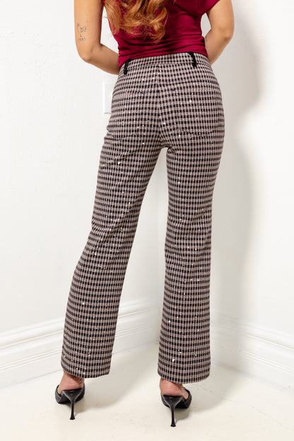 Lysse Colleen Metallic Ankle Baby Bootcut Pants