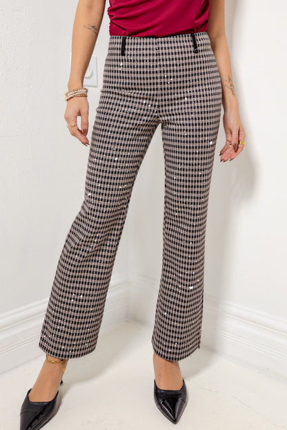 Lysse Colleen Metallic Ankle Baby Bootcut Pants