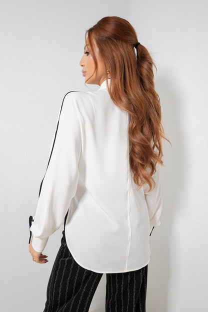 Lysse Daphne Dolman Sleeve Bow Blouse