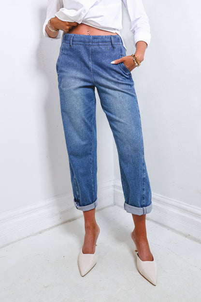 Lysse Winslet Cuffed Baby Barrel Cropped Jeans
