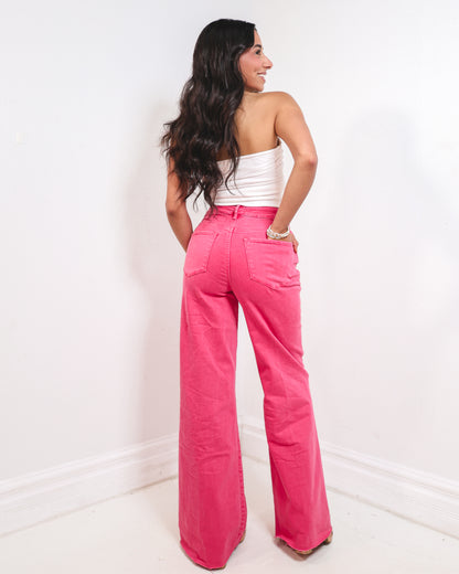 Dear John Fiona Raspberry High Rise Jeans