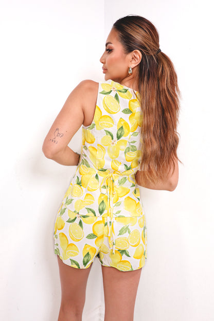 Main Squeeze Button Down Linen Top