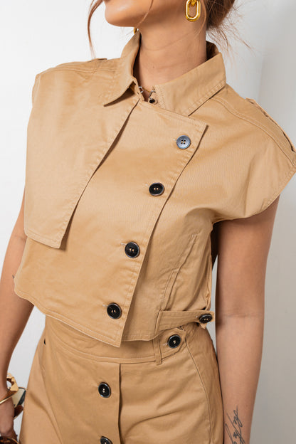 Manhattan Moment Asymmetrical Trench Top