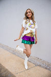 Mardi Gras Tiered Skirt-Skirt-KCoutureBoutique, women's boutique in Bossier City, Louisiana