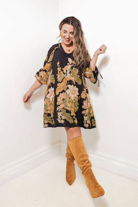 Midnight Heirloom Tunic Dress